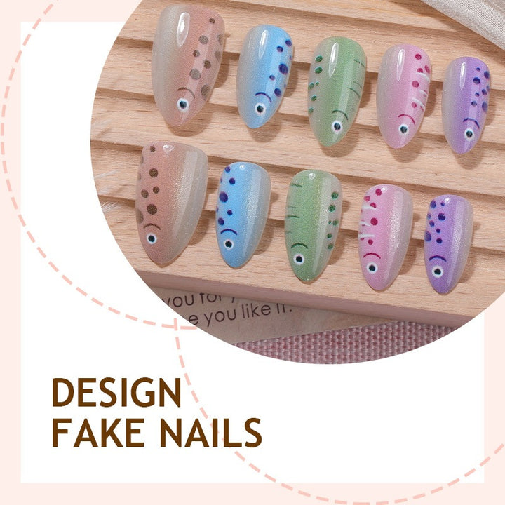 Creative nail art set with artistic patterns Kalsten