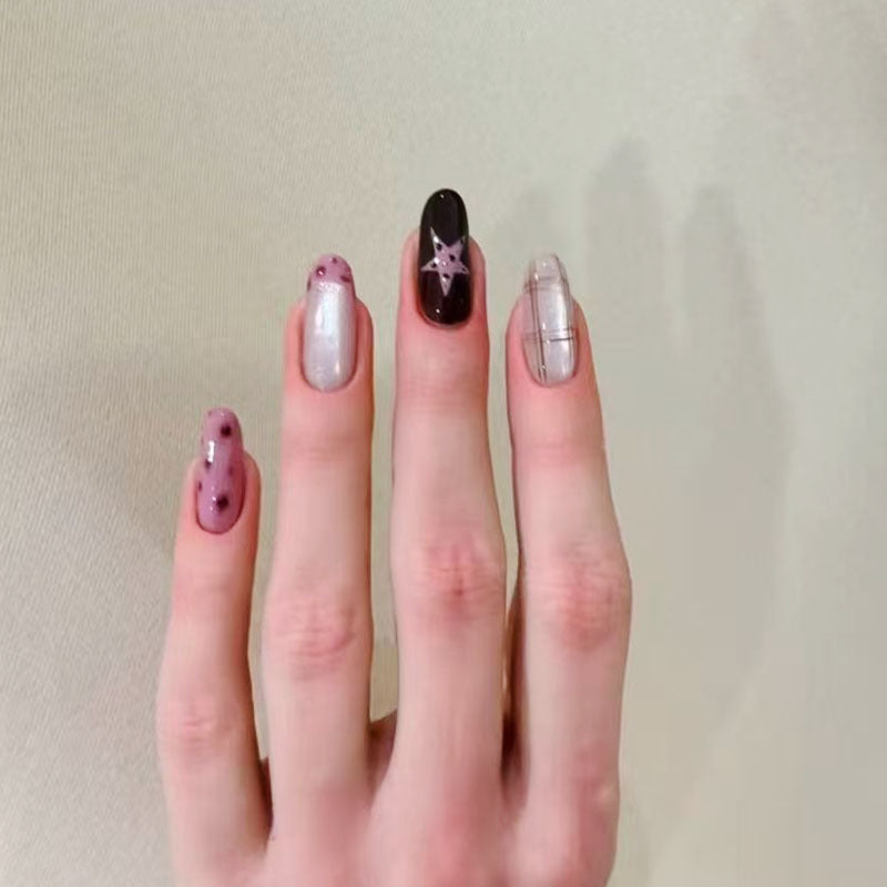 Whimsical Bunny-Themed Press-On Nail Art Set Kalsten