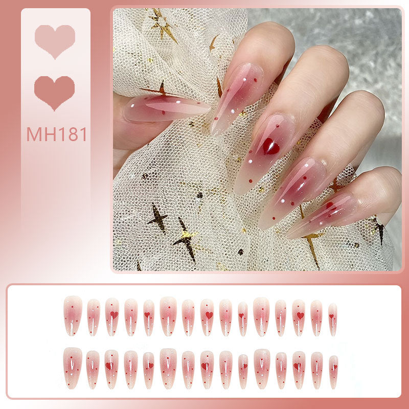 Gradient Glitter Press-On Nails
