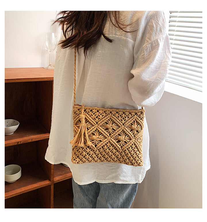 Handcrafted Woven Crossbody Purse