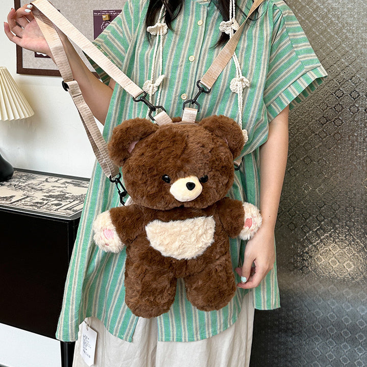 Plush backpack with cute teddy design Kalsten