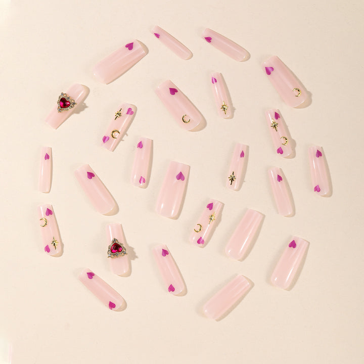 Artistic 3D Heart Nail Art Kalsten