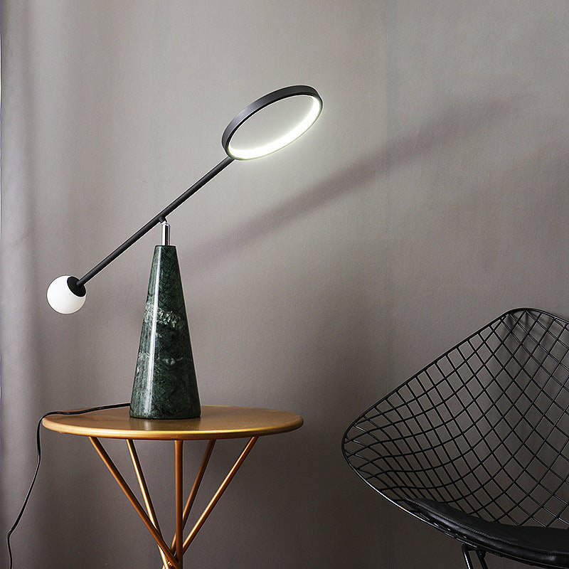 Modern Adjustable Desk Lamp with Geometric Base