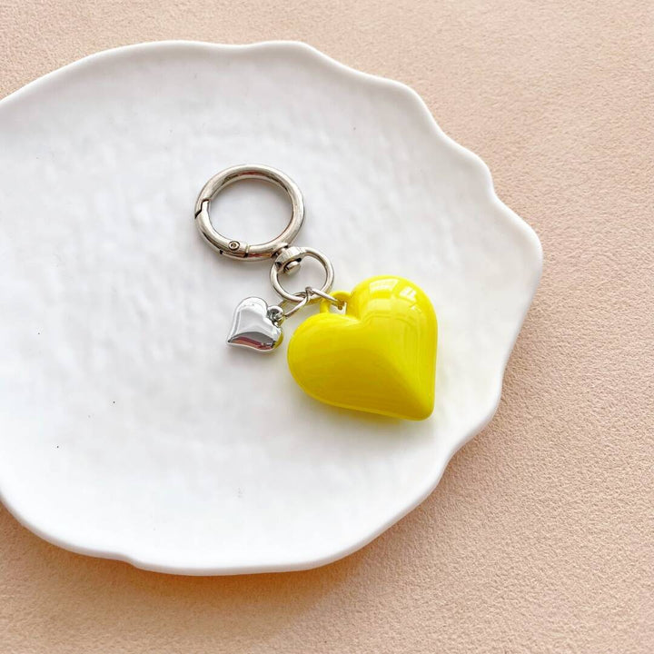Heart-Shaped Charm Keychain kalsten