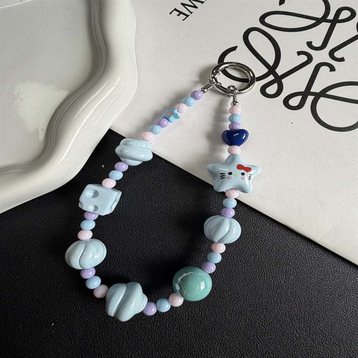 Decorative Beaded Charm Phone Lanyard Kalsten 1790135831