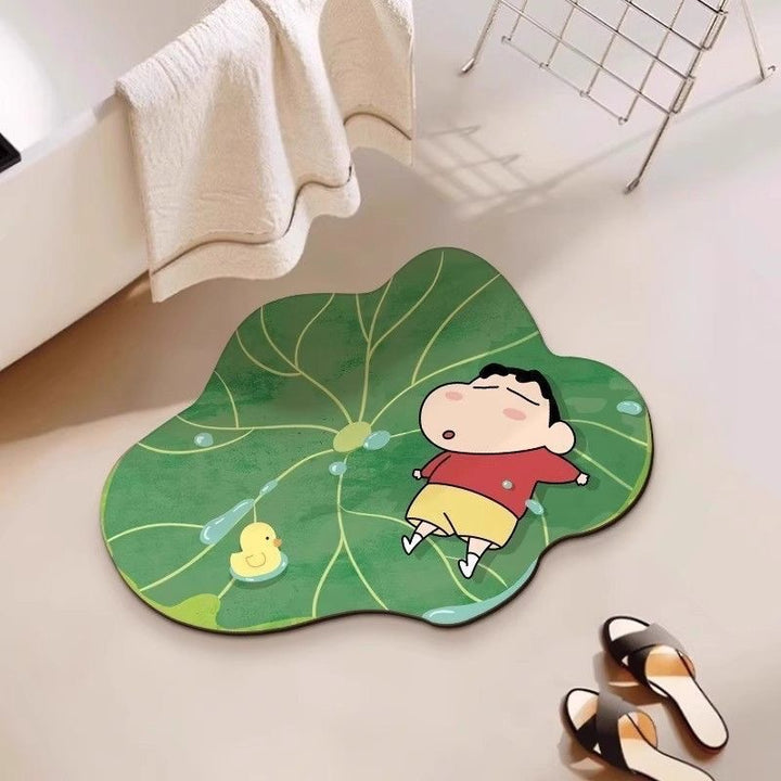 Leaf-Shaped Decorative Area Mat
