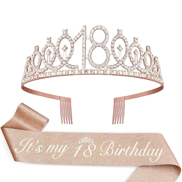 Ladies Crystal Princess Crown with 30 & Fabulous lettering Kalsten