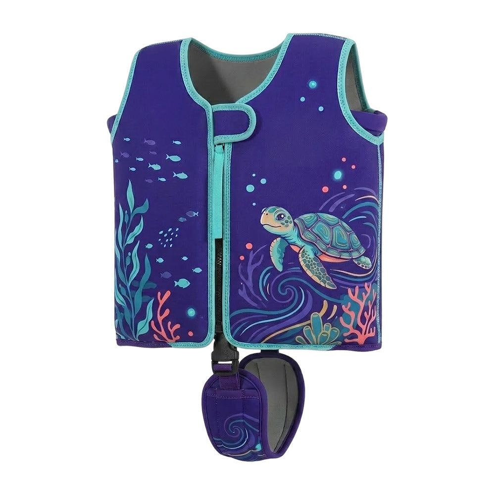 Cute Turtle Themed Swim Vest