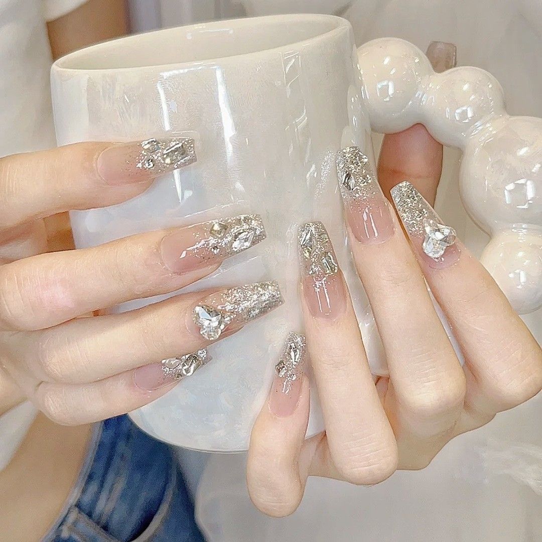 Premium Rhinestone Press-On Nail Extensions Kalsten