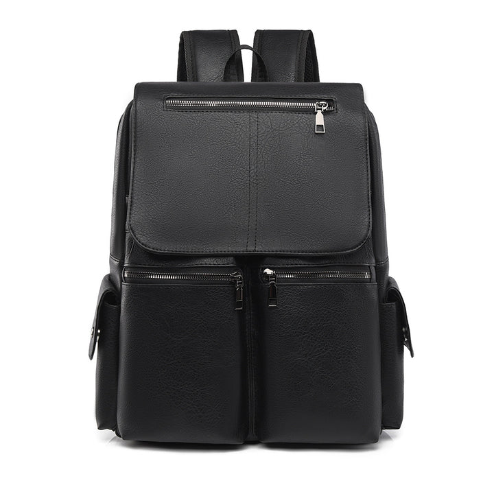 Stylish Multi-Pocket Leather Backpack Kalsten