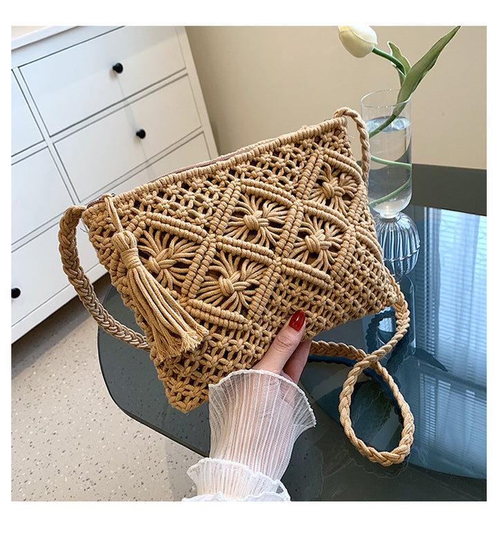 Handcrafted Woven Crossbody Purse