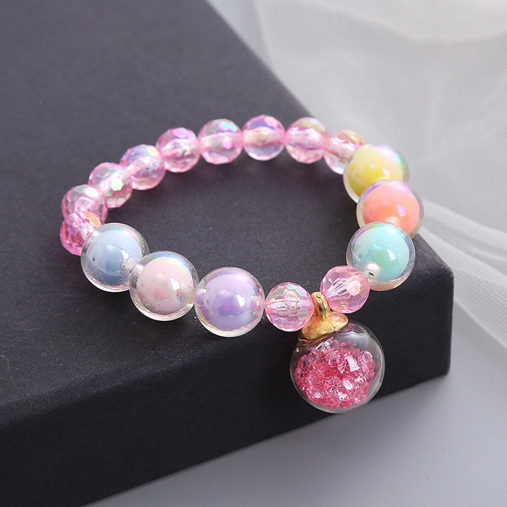Bracelet Made of Colorful Glass Beads Kalsten