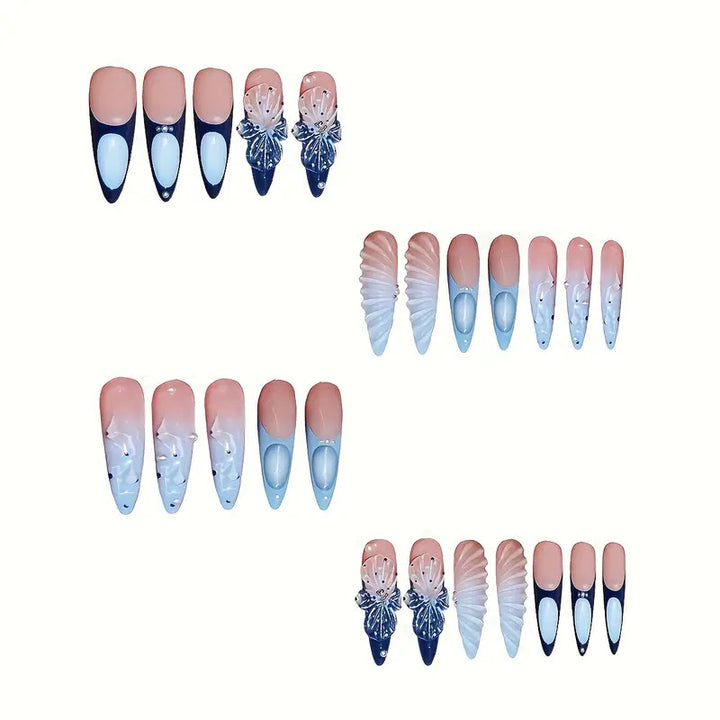 Artistic Floral Nail Extensions Kalsten
