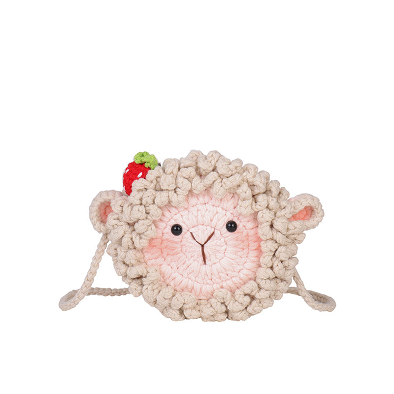 Cute Sheep-Themed Crochet Mini Bag