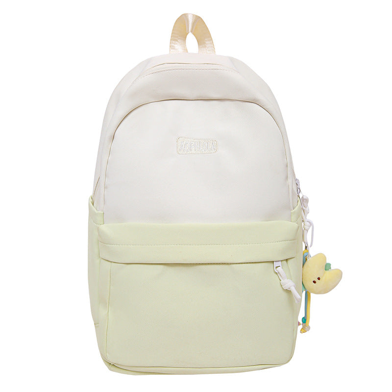Versatile Casual Backpack with Cute Keychain Kalsten