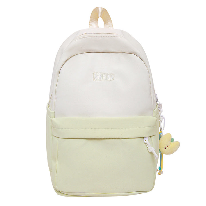 Versatile Casual Backpack with Cute Keychain Kalsten