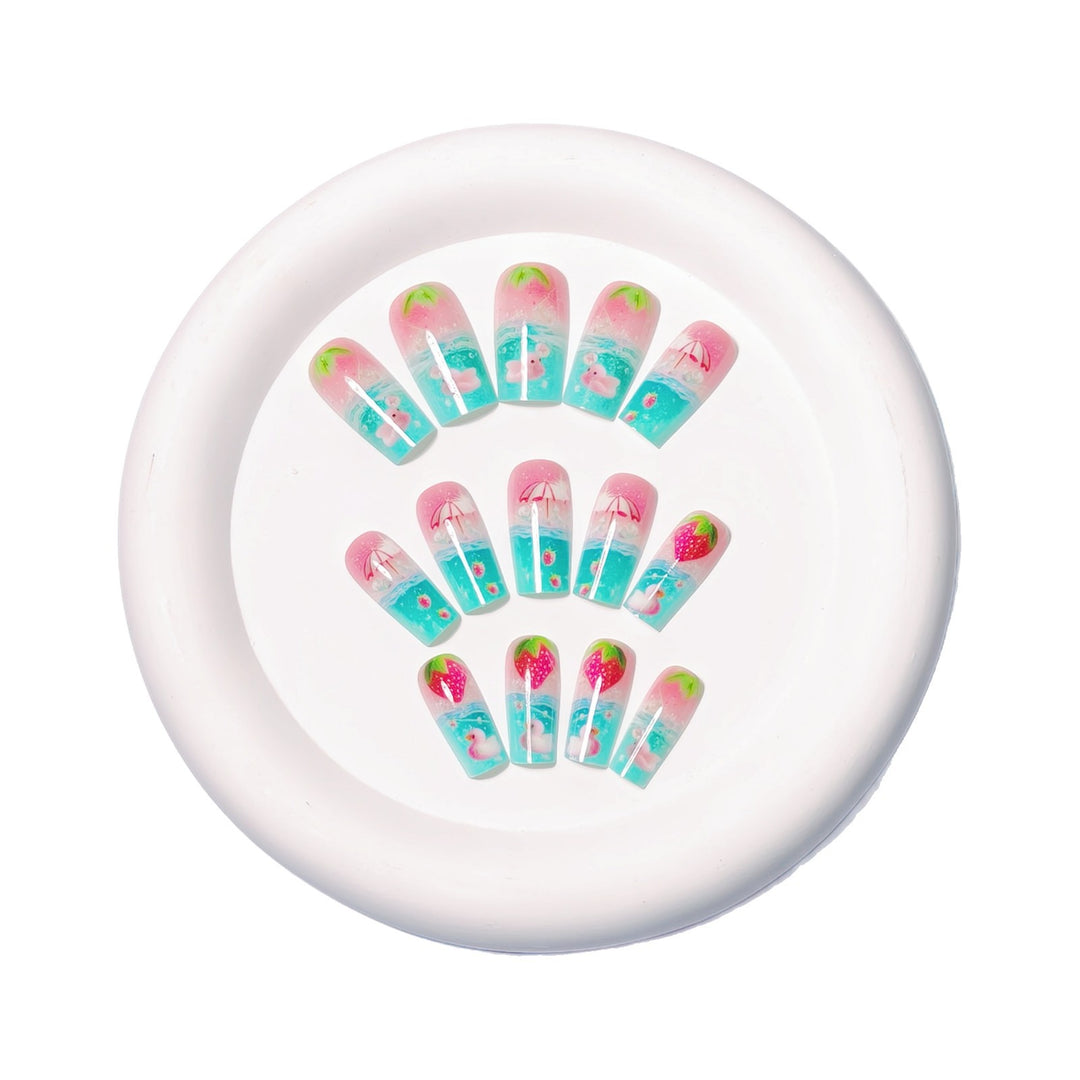 Artistic Summer-Themed Nail Art Kalsten