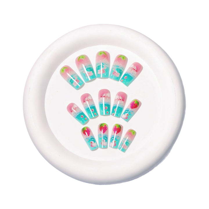 Artistic Summer-Themed Nail Art Kalsten
