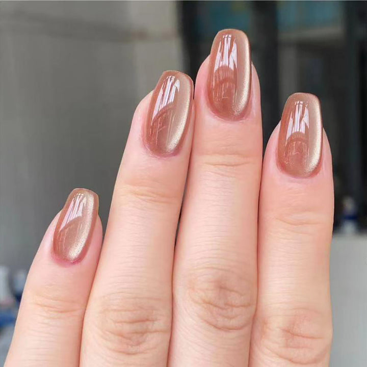 Glossy Press-On Nail Extensions