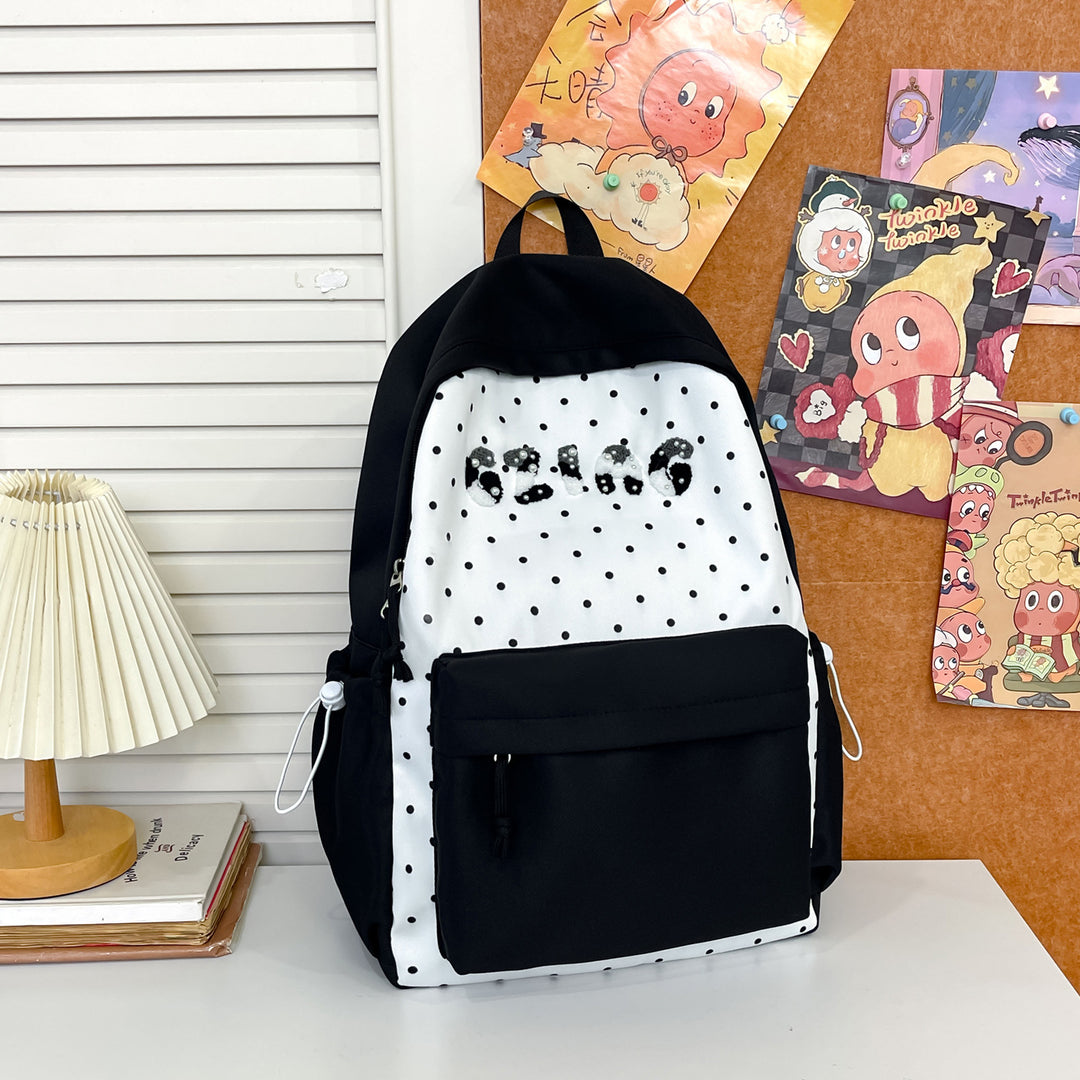 Cute Polka Dot Patterned Backpack Kalsten