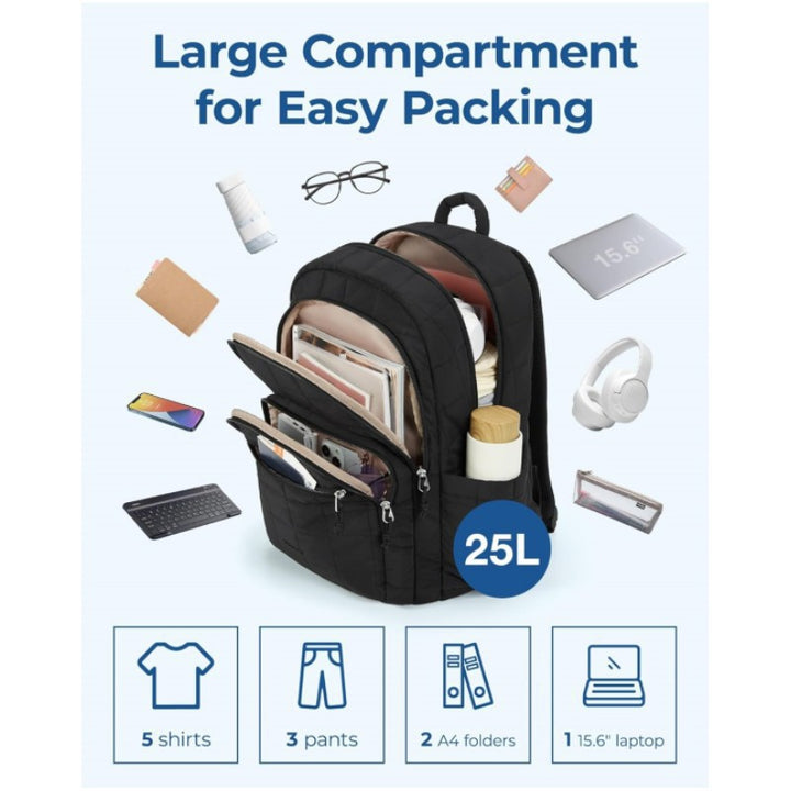 Fashionable backpack with structured compartments Kalsten