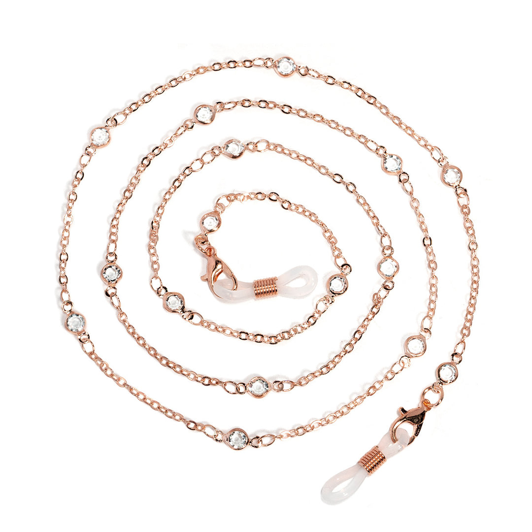Elegant Rhinestone Glasses Chain kalsten