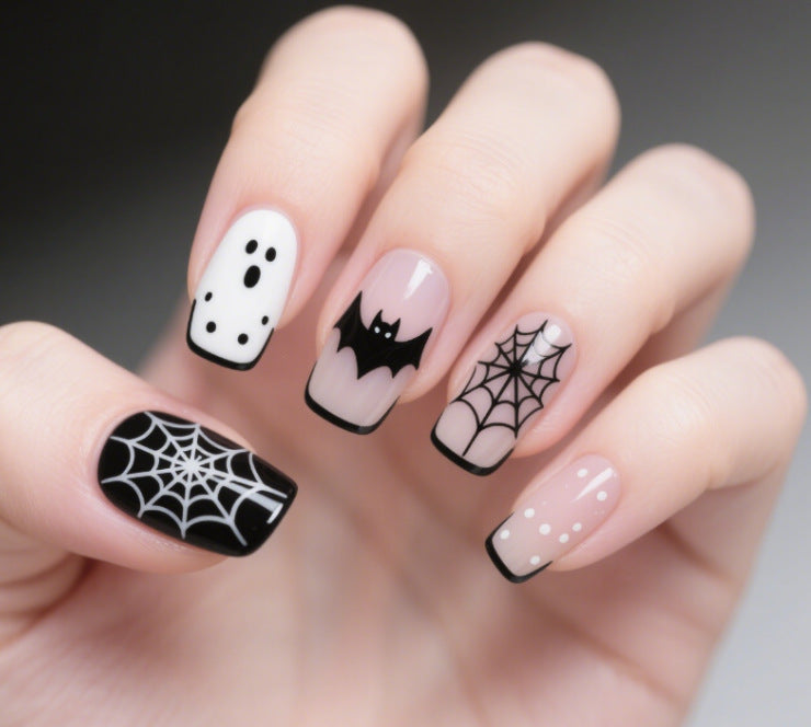 Artistic Halloween Themed Nail Art Kalsten