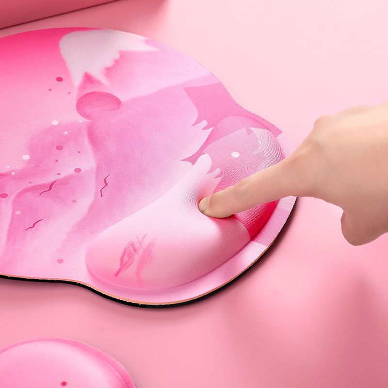 Aesthetic Mouse Pad with Wrist Support