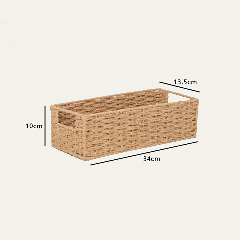 Rectangular Woven Storage Basket Kalsten