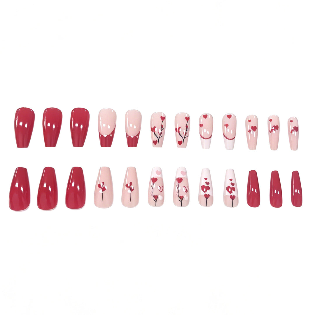 Heart-Themed Nail Art Kalsten