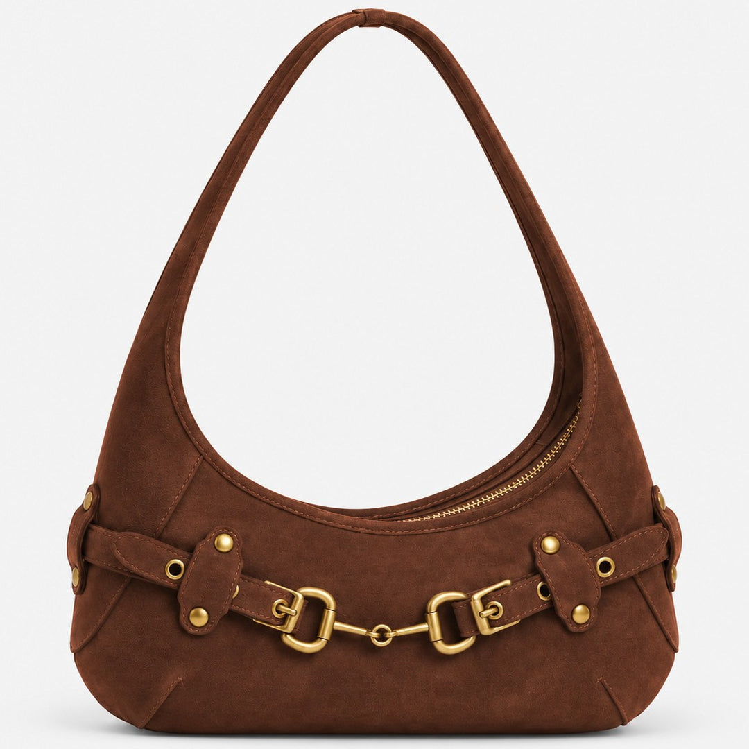 Elegant Suede Hobo Bag