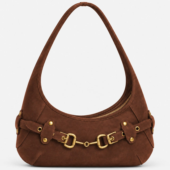 Elegant Suede Hobo Bag