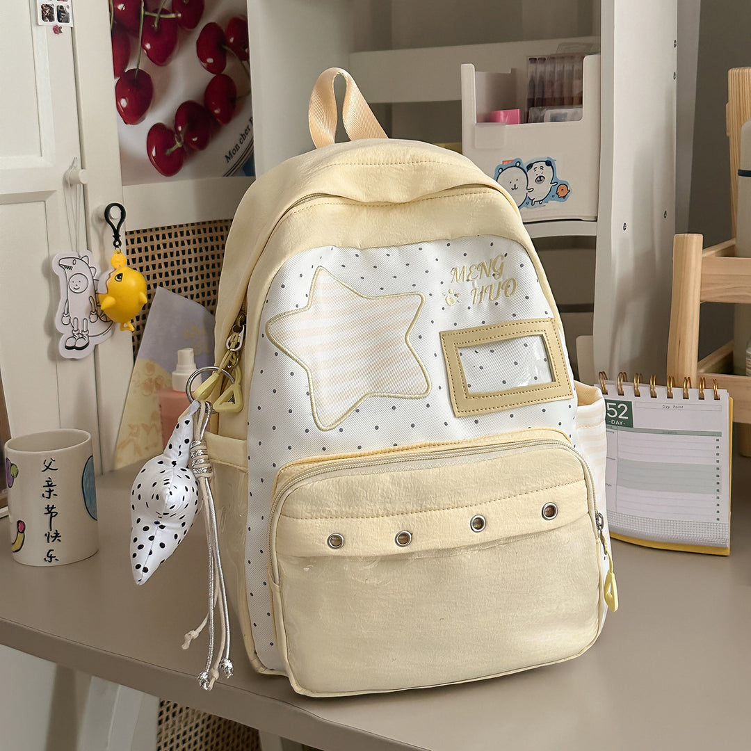 Trendy Star-Embellished Backpack Kalsten