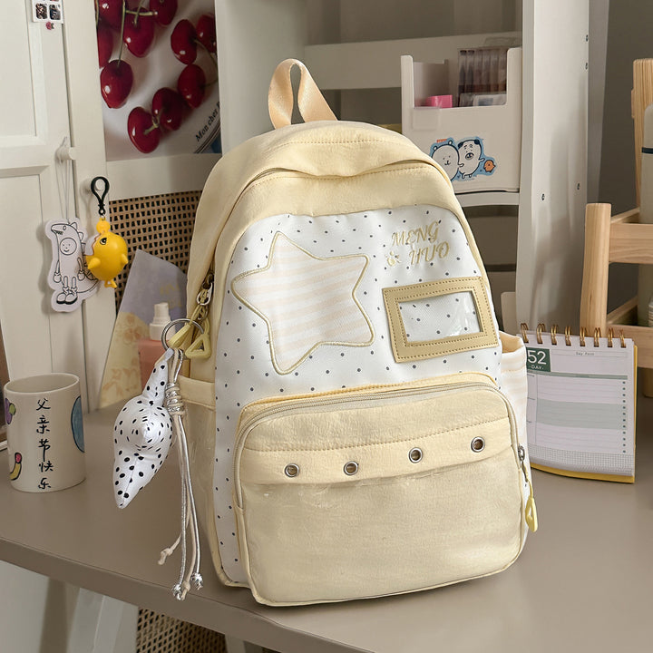 Trendy Star-Embellished Backpack Kalsten