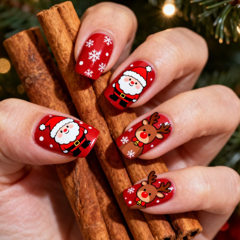 Creative Nail Art Set with Festive Christmas Design Kalsten