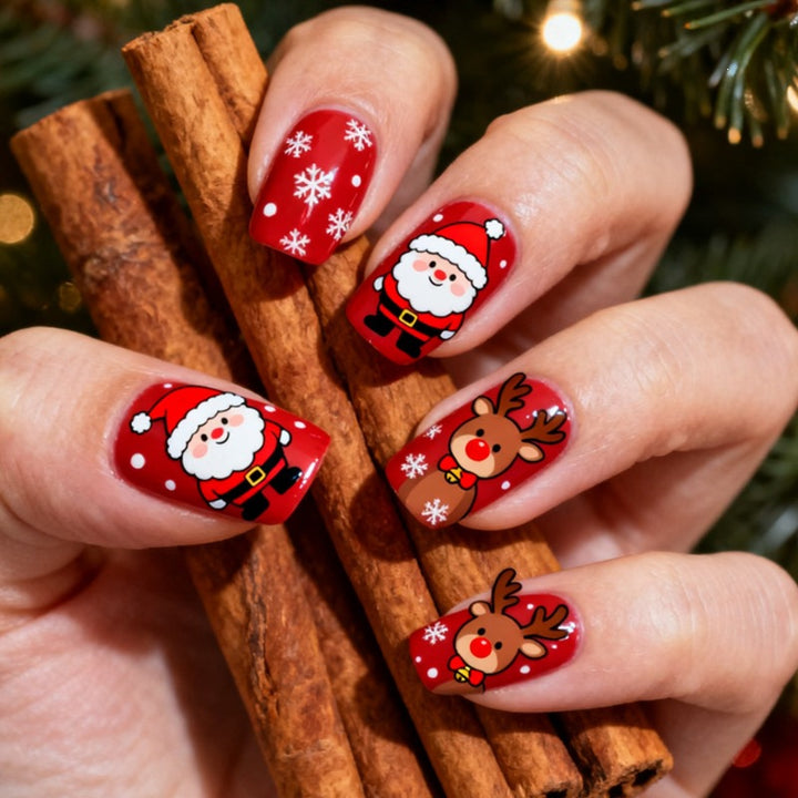 Creative Nail Art Set with Festive Christmas Design Kalsten
