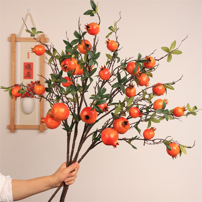 Decorative Artificial Pomegranate Branch
