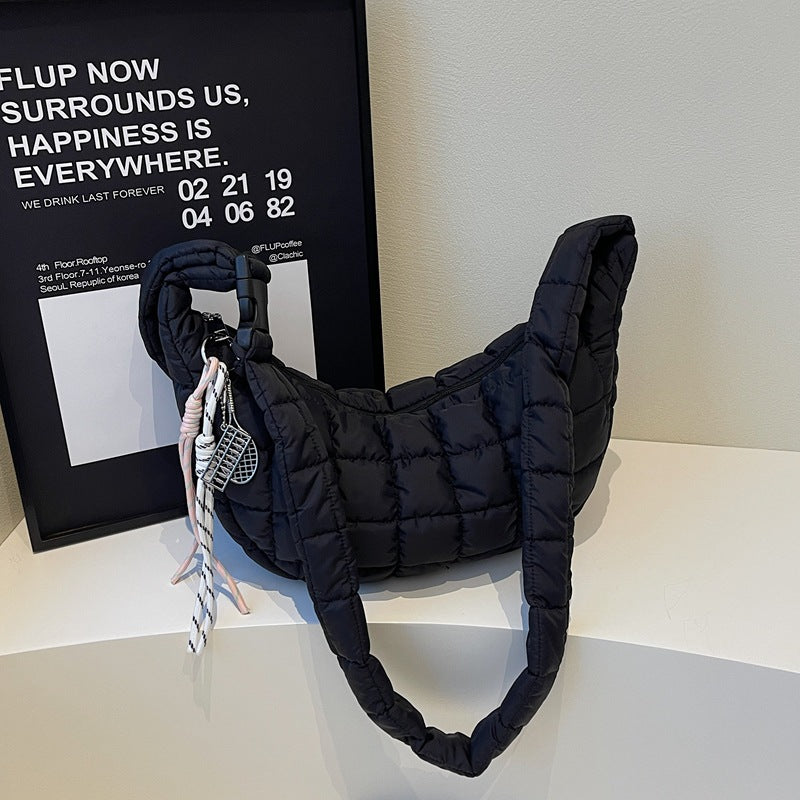 Padded Quilted Shoulder Bag