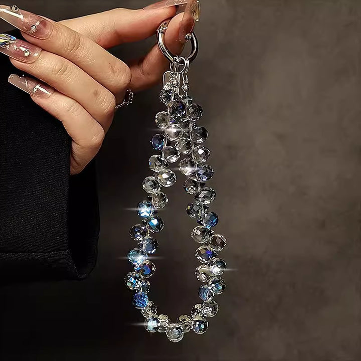Decorative Crystal Beaded Charm Keychain Kalsten