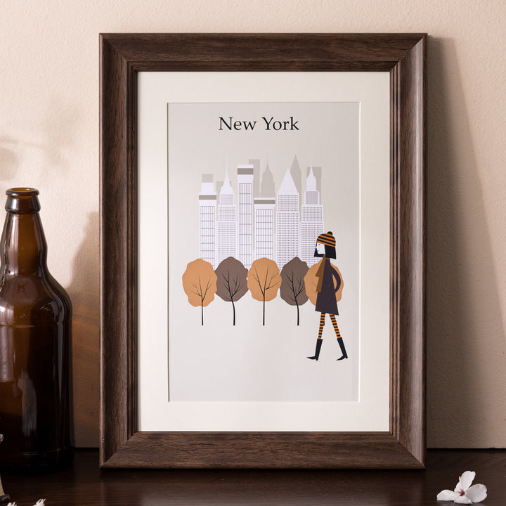 Artistic Cityscape Print Frame for Home Decor