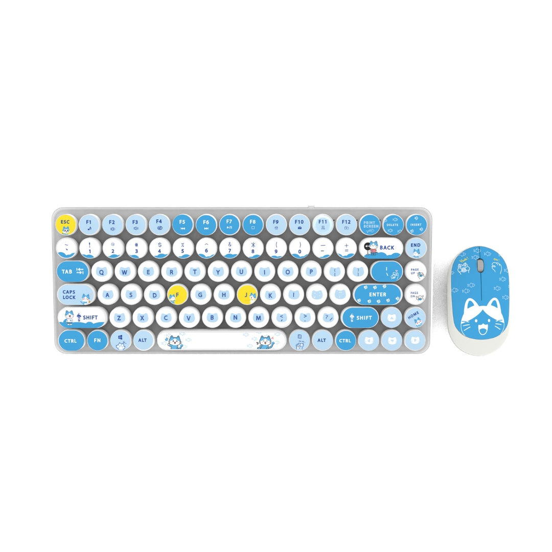 Retro Design Keyboard and Mouse Set Kalsten
