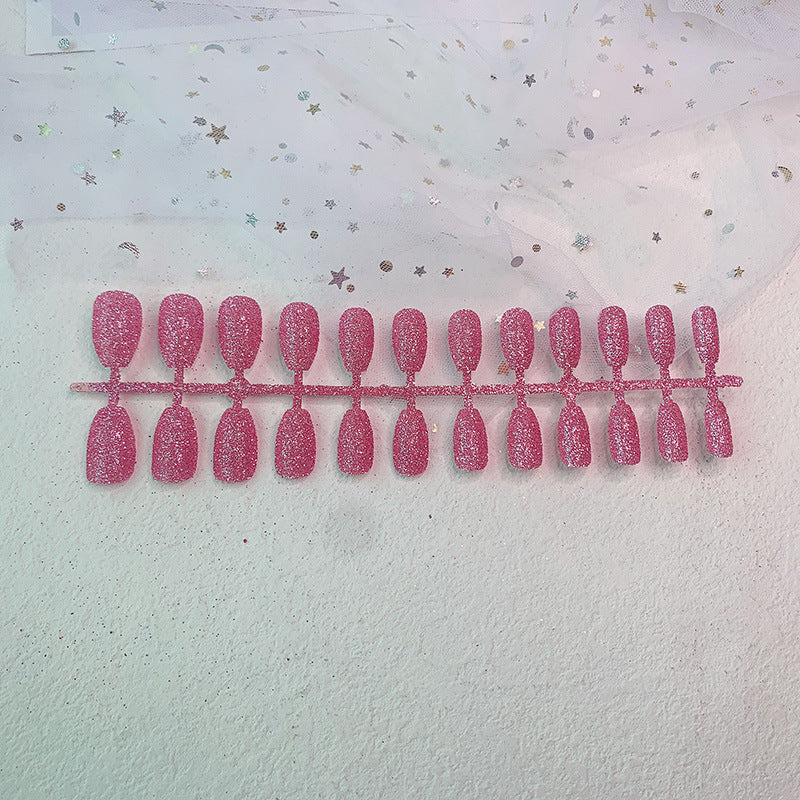 Glittery Gel Press-On Nail Extensions