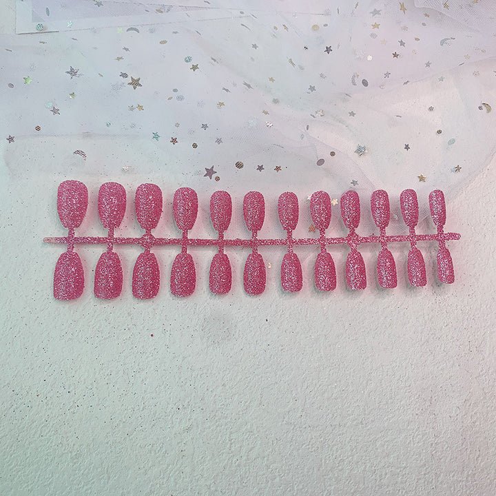 Glittery Gel Press-On Nail Extensions