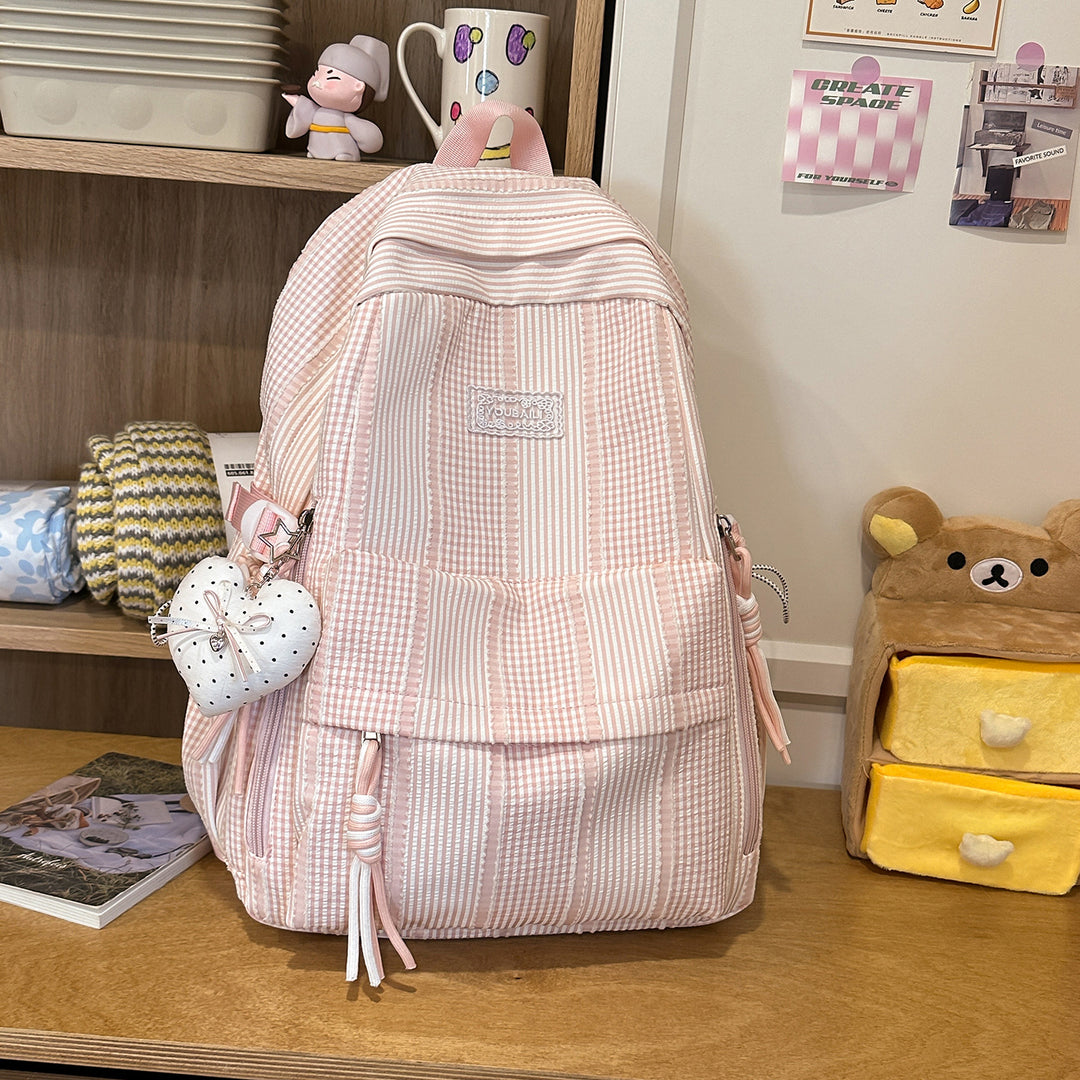 Stylish Striped Casual Backpack Kalsten