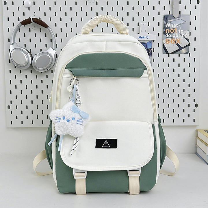 Stylish Multi-Functional Backpack with Plush Keychain Kalsten