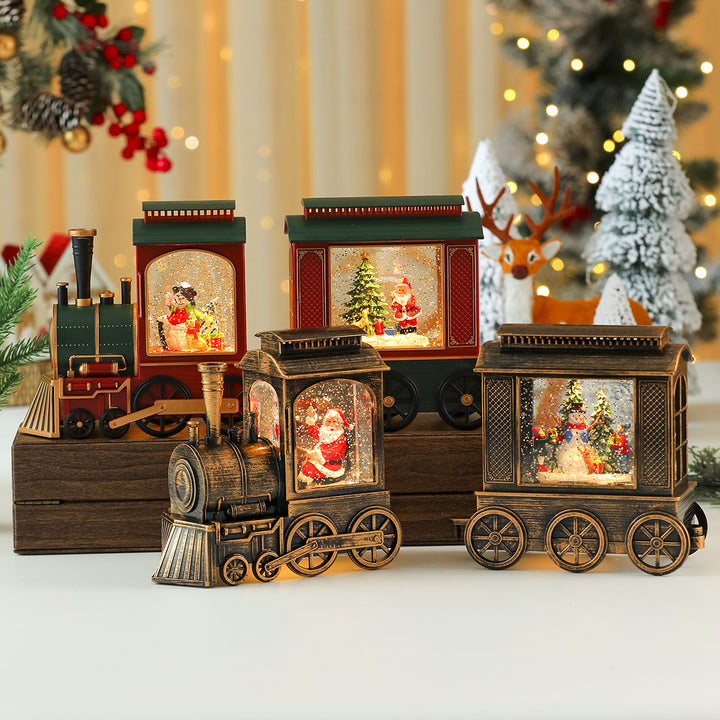 Decorative LED Christmas Train Figurine Kalsten