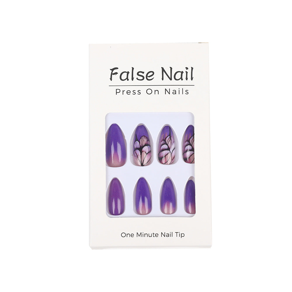 Artificial nails with an elegant floral pattern Kalsten