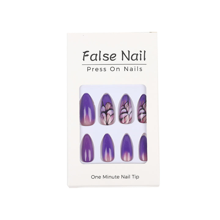 Artificial nails with an elegant floral pattern Kalsten