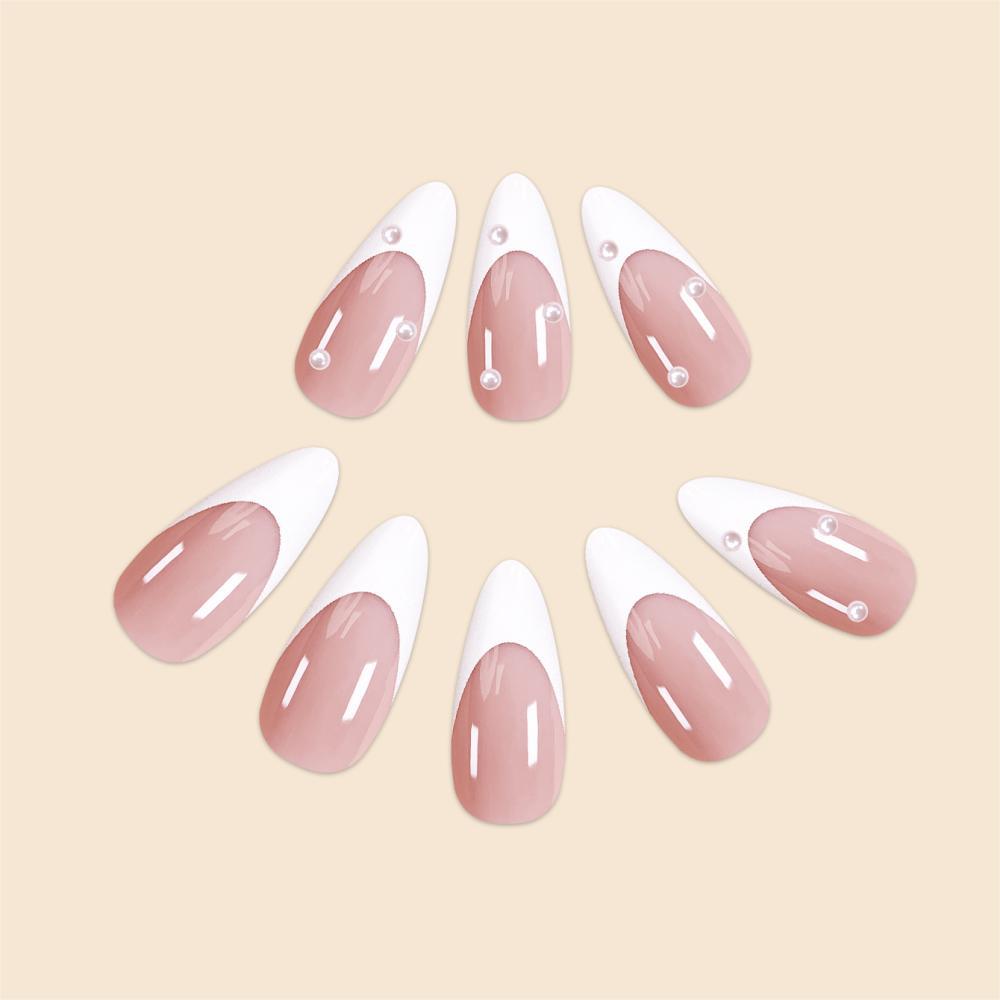 Elegant Press-On Stiletto Nail Art