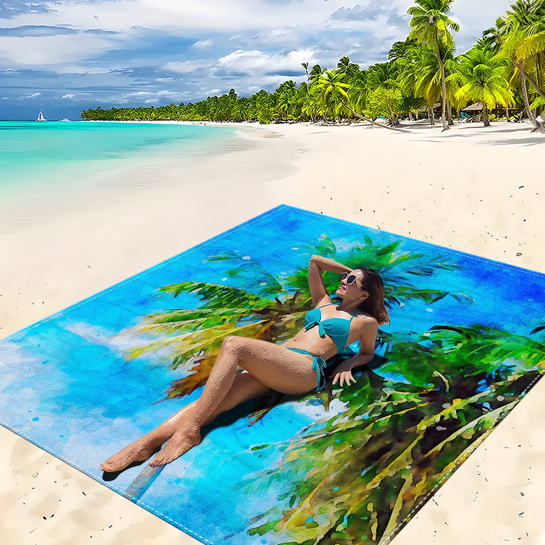 Mandala Design Beach Mat Kalsten